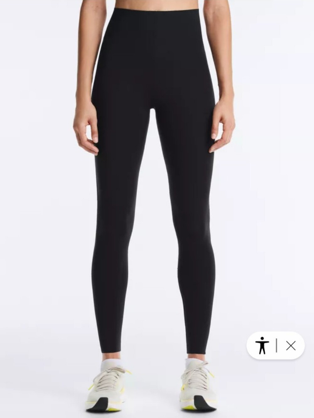 Oysho Compressive High-Rise Ankle-Length Basic Leggings black Small